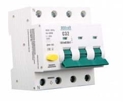 Автоматический выключатель дифференциального тока (дифавтомат, АВДТ) 16243DEK